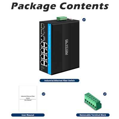 8 poort Gigabit Managed Poe Switch Industrial Ethernet Switch met 2SFP+8 RJ45