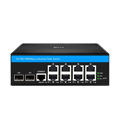 8 poort Gigabit Managed Poe Switch Industrial Ethernet Switch met 2SFP+8 RJ45