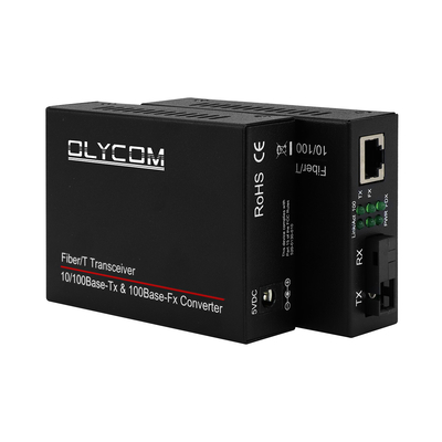 Fast Ethernet Fiber Optic Ethernet Converter 10/100M Single-Mode Bi-Directional Transceiver SC naar RJ45 20 km