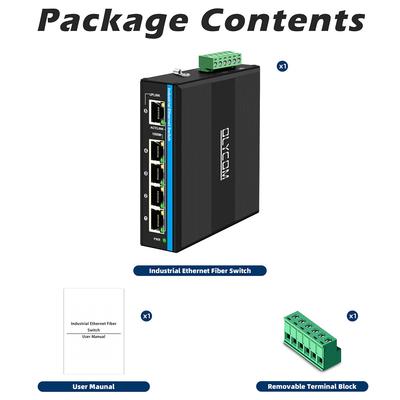 5 poort Gigabit Switch E-Mard Certified Industrial Ethernet Switch