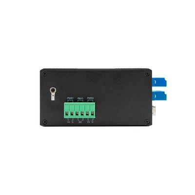 Industrial Managed Ethernet Switch met D2*2B Bypass Function SM LC Connector IP40 Beschermingsgraad voor optische lijnbescherming
