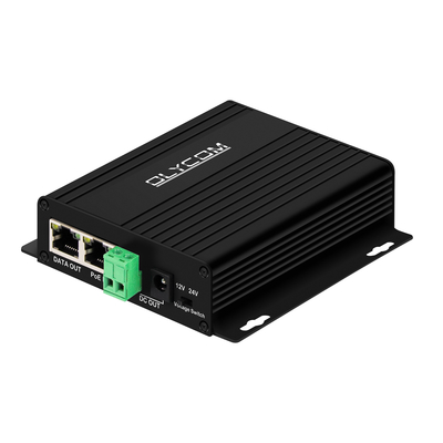 Gigabit 30W PoE-splitter met schakelbare DC12V/24V-uitgang voor beveiligingscamera's, draadloze toegangspoort, toegangscontrolesystemen.