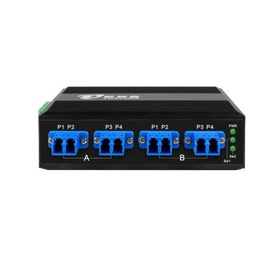 2x2B Glasvezel Bypass Schakelaar met LC/SC Connector en SM/MM Glasvezel Type voor Optische Netwerkbeveiliging