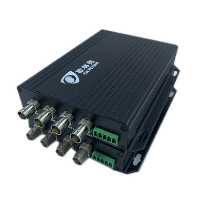 4-Kanaals Standaard Definitie Analoog BNC naar Fiber met RS485 20KM Video Optische Converter