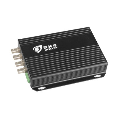 4-Kanaals Standaard Definitie Analoog BNC naar Fiber met RS485 20KM Video Optische Converter