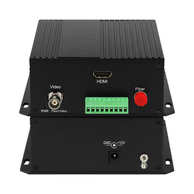 HDMI Video Fiber Converter 1080P Bidi RS422 Singlemode Optische Extender DC12V CE