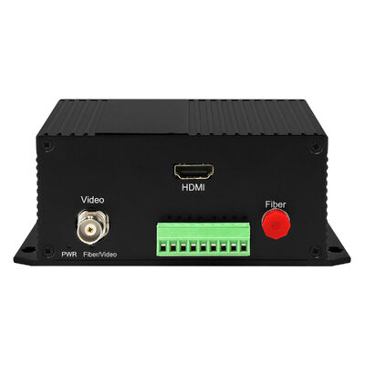 HDMI Video Fiber Converter 1080P Bidi RS422 Singlemode Optische Extender DC12V CE