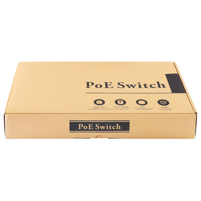 24-poorts Gigabit PoE Switch met 2 SFP/RJ45 Uplinks 300W Ongemanaged 220V Input CE