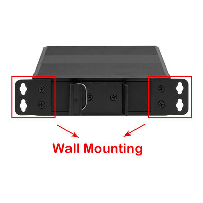 5 poorten snel netwerk DIN PoE Switch PoE Af/at 120W Budget DC48V Input CE FCC gecertificeerd