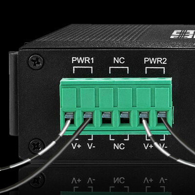 4-poorts Industriële PoE Switch Fast Ethernet 10/100Mbps Onbeheerd DIN-rail montage Fanless