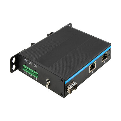 Industriële glasvezelschakelaar Fast Ethernet SFP slot Onbeheerd DC12V DC24V IP40