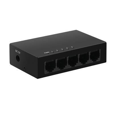 5-Poorts Gigabit Ethernet Switch 10/100/1000Mbps Onbeheerd Desktop Metalen Behuizing CE
