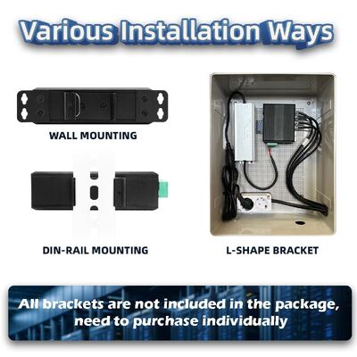 Industrial Solar PoE Switch DC12-48V 240W Web Managed Network Switch for Cctv Systems
