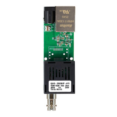 Gigabit Media Converter Card DC5V~DC24V Voor UAV-vezelcommunicatieoplossing Mini Size
