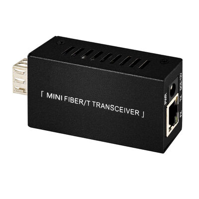 Mini Gigabit Glasvezel Media Converter DC5V DC12V Compact Size 20KM Extension CE