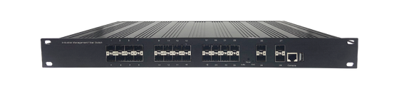 28-poort 10G beheerde Ethernet-switch vol glasvezelslotten AC DC Input FANLESS Rack gemonteerd CE