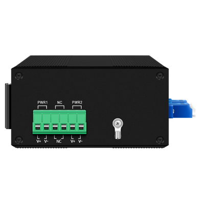 Dual-Power Fiber Bypass Switch Module With DIP Smart Delay Feature AC/DC Input DIN Rail