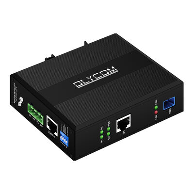 Industriële Gigabit xPON PoE ONU | EPON/GPON Glasvezel Toegangsapparaat met DIN-rail montage