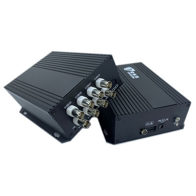 8 poorten analoge video-digitale optische converter multiplexer via coaxkabel DC5V