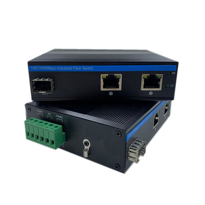 IP40 DIN-van de het Netwerkschakelaar 4KV Ethernet van Spoor2*rj45 Havens Industriële de Schommelingsbescherming