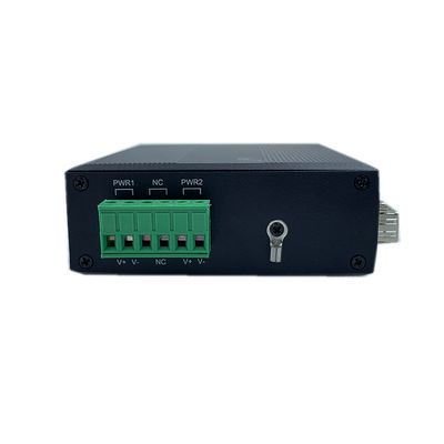 4-poorts industriële netwerkswitch Gigabit SFP glasvezel Ethernet onbeheerd DIN-rail