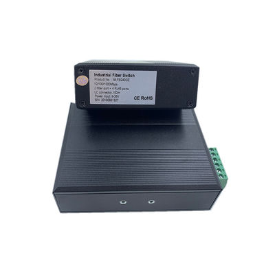 6-poorts Gigabit Industriële Glasvezel Switch 100M/1G Optisch Netwerk Ongemanaged FCC CE Zonder Ventilator