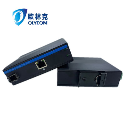 Robuuste mediaconverter Poe 15.4W 30W 10/100m Fast Ethernet Unmanaged Ce Din Rail
