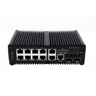 Gigabit Ethernet 40Gbps 8 Haven Industriële Beheerde Poe Schakelaar tot 90W