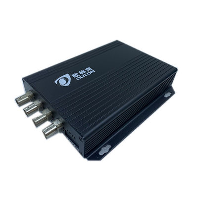 4 poorten 1080P Video over Ethernet Converter Coax Multimode Fiber Converter 12V