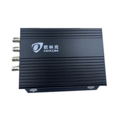 4 poorten 1080P Video over Ethernet Converter Coax Multimode Fiber Converter 12V