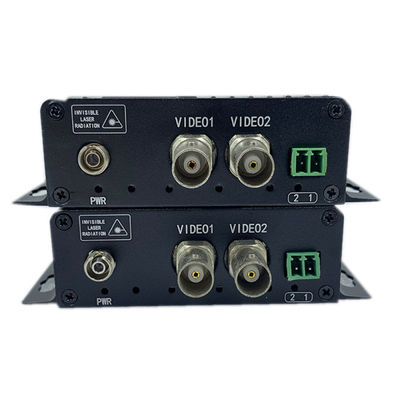 1080P BNC-video-optische vezelconverter met RS485 data FC op multimodevezel DC12V CE