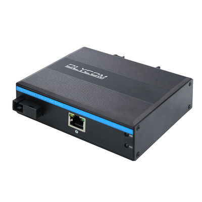Industriële Ethernet Media Converter Gigabit Onbeheerde SC WDM Mini -maat met één vezel