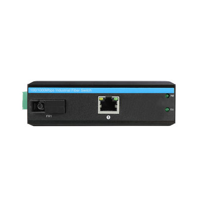 Industrial Ethernet Media Converter IEEE802.3af/At Rugged Network Onbeheerd CE DC48V