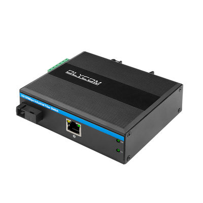 20KM WDM Media Converter Fast Ethernet Robuust Industrieel Netwerk Mini Grootte Onbeheerd