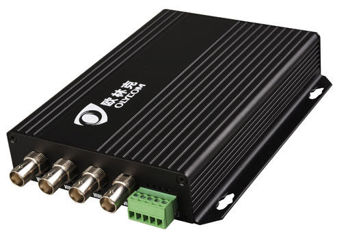 4 poorten BNC Video RS485 Data Digital Optical Converter 720P Rack gemonteerd DC5V
