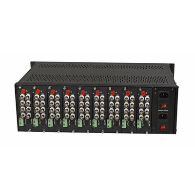 Video-mediaconverter Chassis 3U Rack voor video-optische converter Dual Power Input