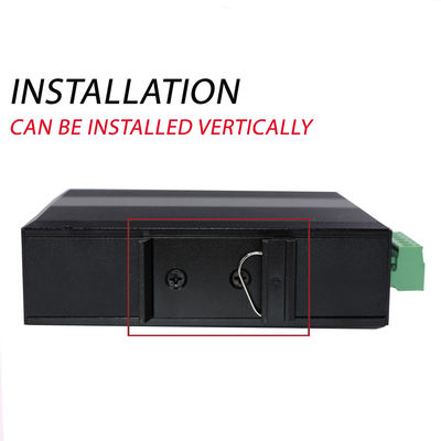 60KM Industrial PoE Media Converter Gigabit Ethernet SC Fiber Duplex Onbeheerd Mini Size