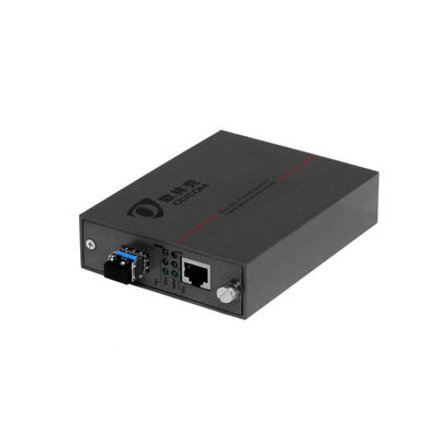 850 nm glasvezel PoE media converter Gigabit netwerk ongemanaged Multimode SFP Cage