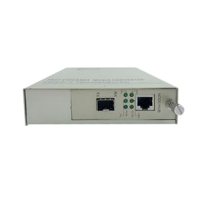 PoE Media Converter SFP Glasvezel 10/100M Ethernet Onbeheerd 30W Budget