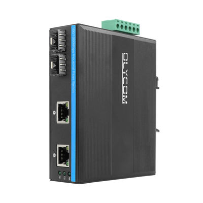 Olycom Industrial Network Switch 100M/1G SFP Fiber Unmanaged Fanless IP40 DC12V