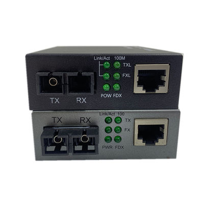 10/100M POE PSE de Media van Vezel de Optische Ethernet Dubbele Vezel van Convertor48v Sc voor IPC