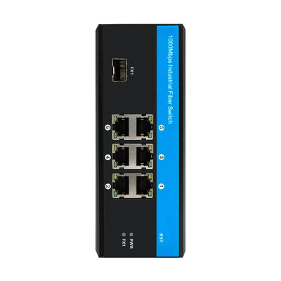 6 poort 40 Gigabit Ethernet Switch Ethernet Rail Switch 9-36VDC Industrial Fiber Switch