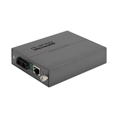 Single Mode Fiber Media Converter Gigabit Ethernet DC5V 2U Chassis gemonteerd ongecontroleerd