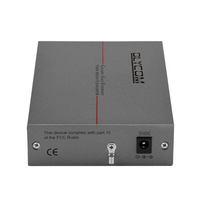 Single Mode Fiber Media Converter Gigabit Ethernet DC5V 2U Chassis gemonteerd ongecontroleerd