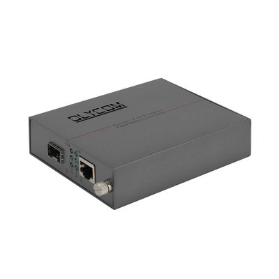 Gigabit onbeheerde glasvezel Ethernet-mediaconverter SFP-slot DC5V-rack gemonteerd