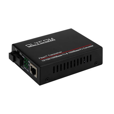 Single Fiber WDM Optic Media Converter Gigabit Onbeheerd 14-Slot Rack Montagebaar 20KM