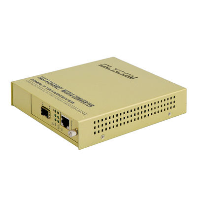 SFP Single Fiber Media Converter 10/100Mbps AC Input Onbeheerd LFPT 2KM 20KM CE