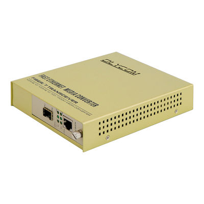SFP Slot Rack Media Converter 1310nm Single Mode Fiber Ethernet Converter Niet beheerd