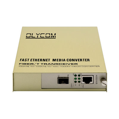 SFP Slot Rack Media Converter 1310nm Single Mode Fiber Ethernet Converter Niet beheerd