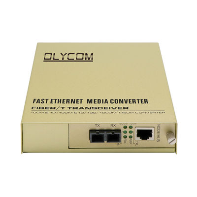 MDIX-de Media van kabeltelevisie Convertor met 2 Ethernet-Maximum Havens SMF 100km